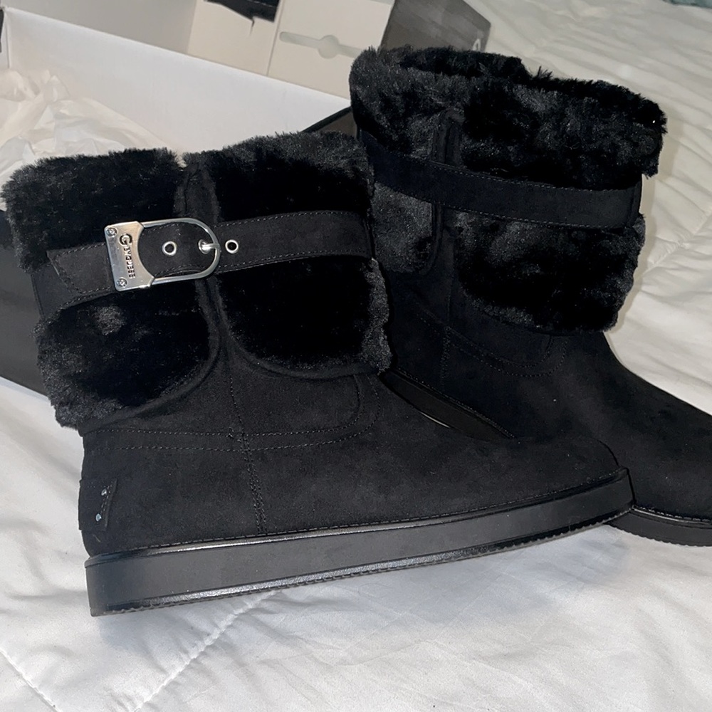 G by Guess winter fur boots.